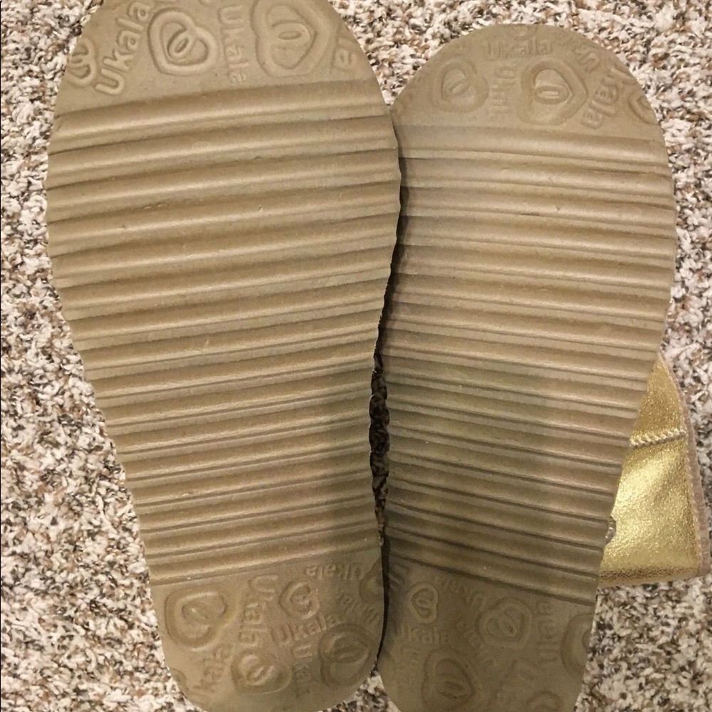 Ukala Gold Suede Evie Boot (Low) Sz 9M-EUC 100% Merino Wool Lining- See Details - Picture 12 of 12
